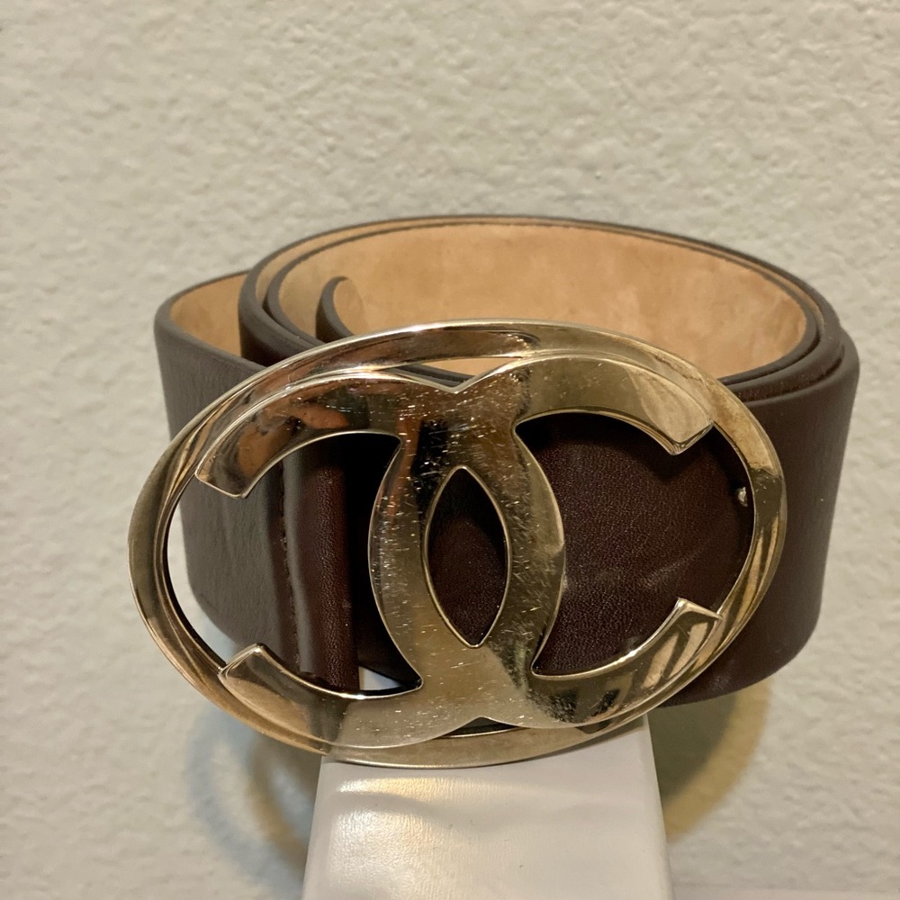 Authentic CHANEL CC Buckle Belt